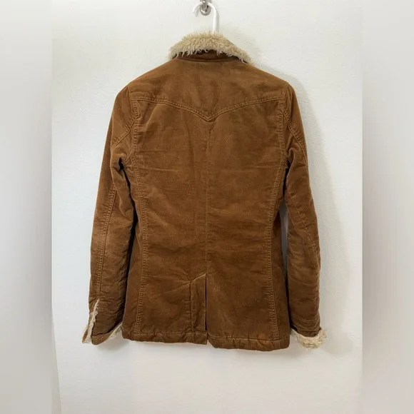 Abercrombie & Fitch Y2K Sherpa Lined Jacket XS - Picture 3 of 9